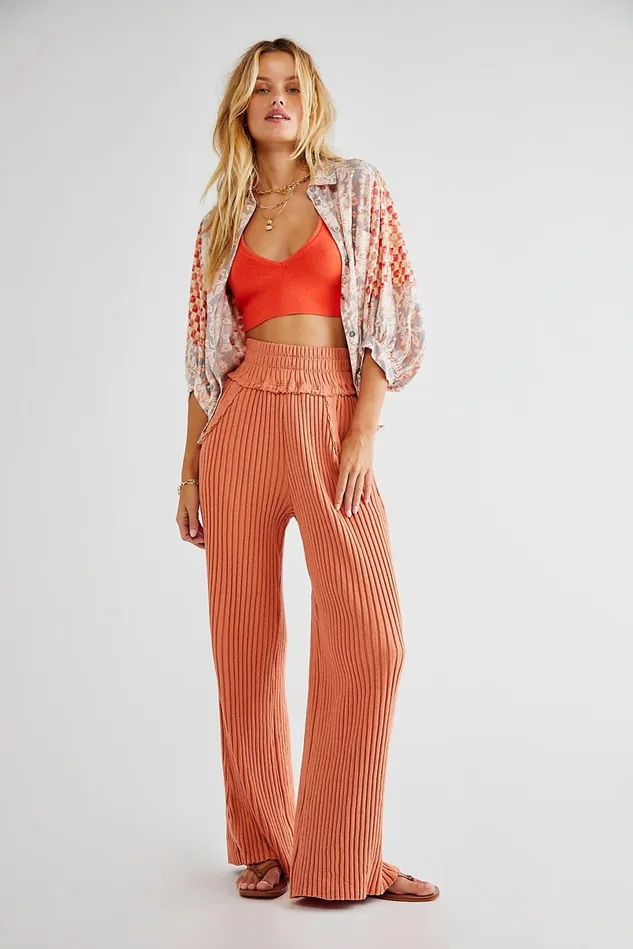 Women Pants Free People Serena Pants Sweet Cinnamon