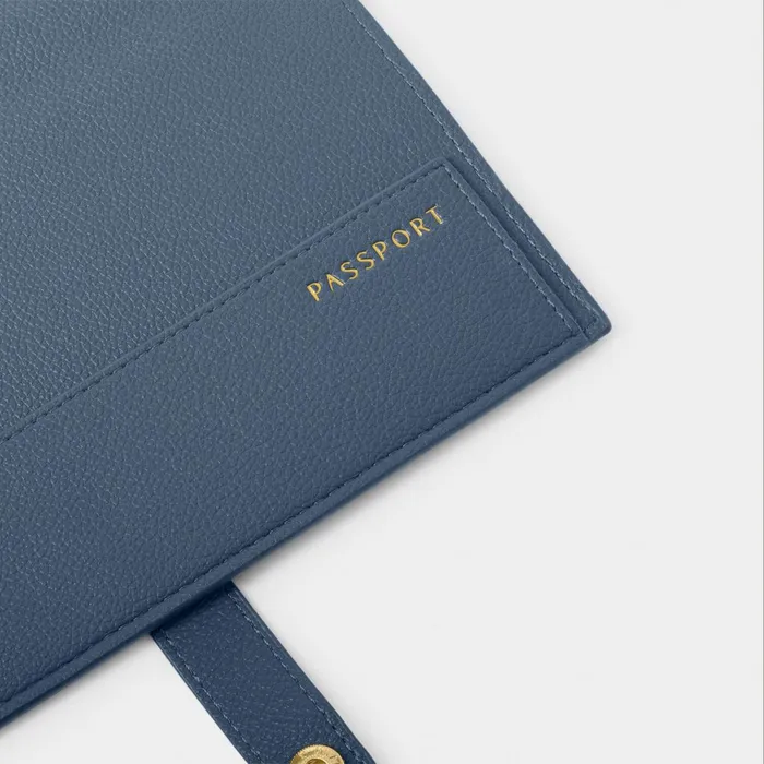 Women Passport Covers and Holders Katie Loxton Discover Adventure Explore039 Personalised Travel Wallet 8211 Navy