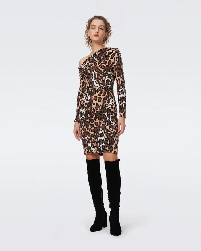 Women Perry Dress Tiny Jungle Cat DVF Dresses