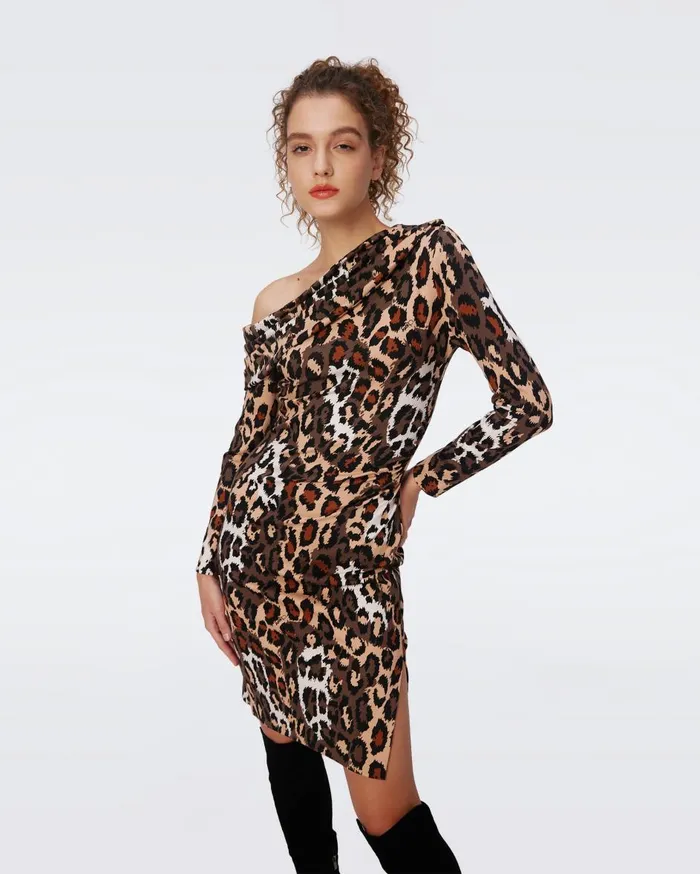 Women Perry Dress Tiny Jungle Cat DVF Dresses