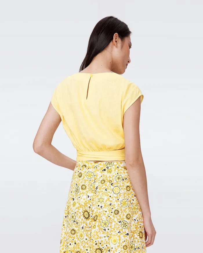 Women Persephone Top Lemon DVF Tops