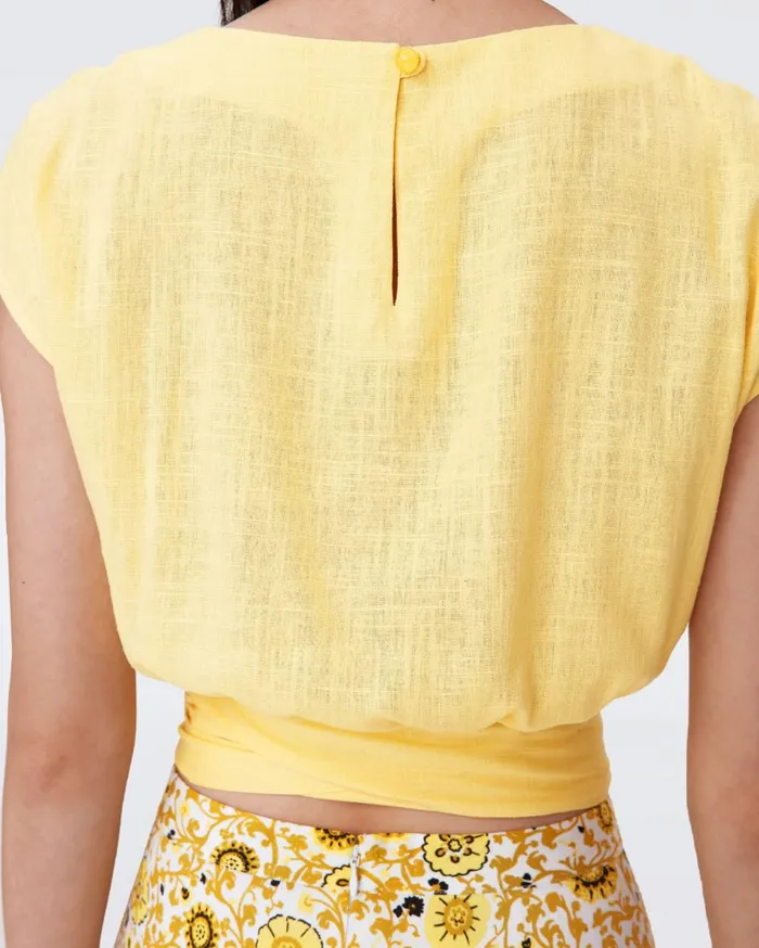 Women Persephone Top Lemon DVF Tops