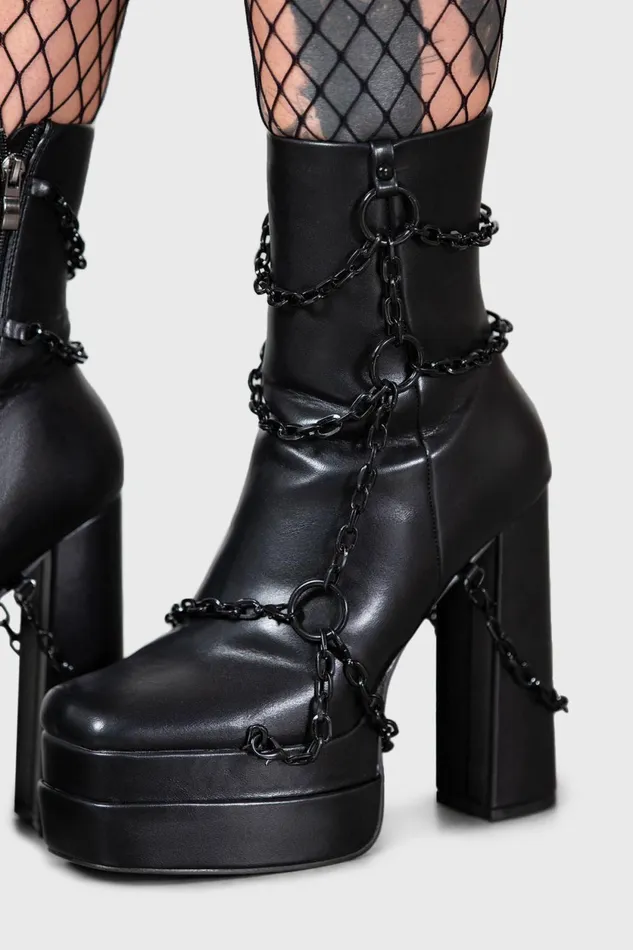 Women Platforms Killstar Gloomed And Doomed Boots