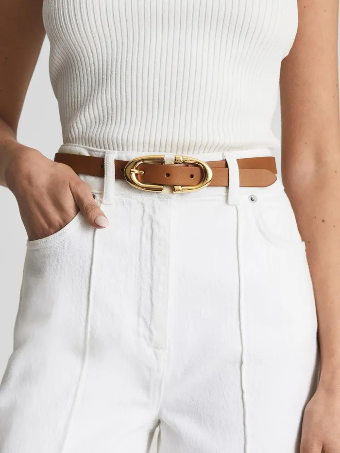 Women Reiss Belts Bailey Horseshoe Belt Tan
