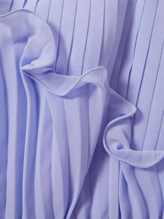 Women Reiss Brands Ruffle Maxi Dress Lilac