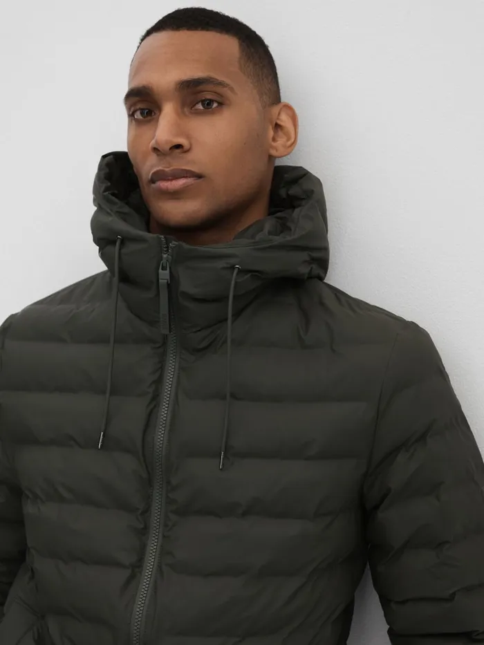 Women Reiss Coats Hooded Puffer Jacket Green