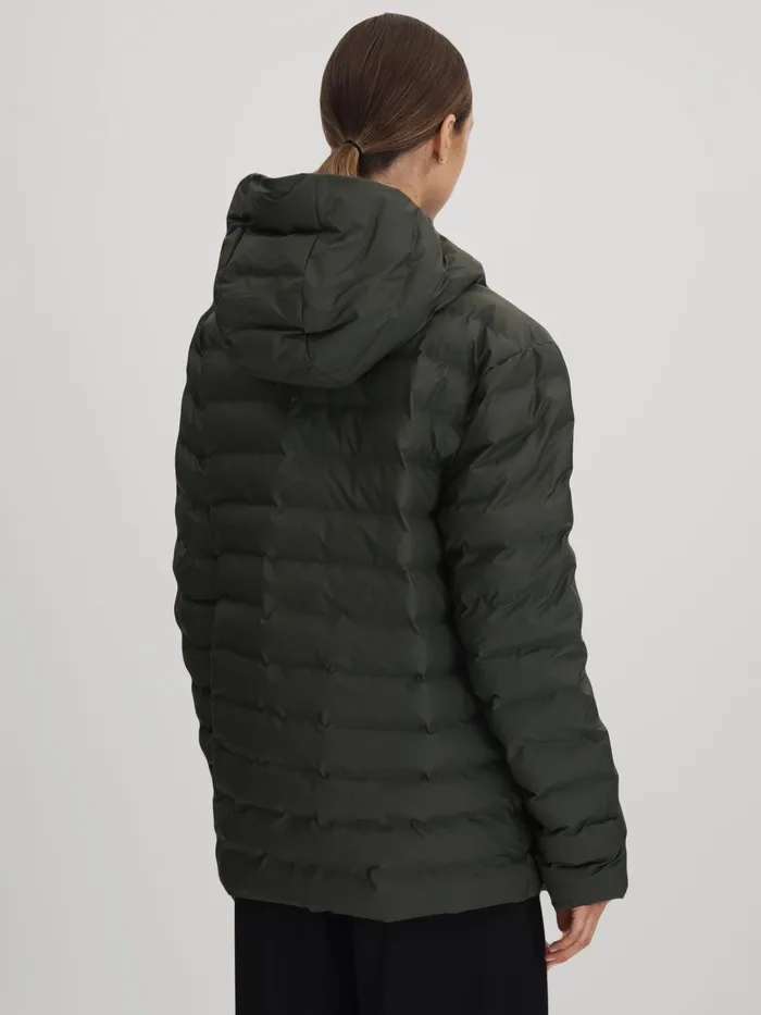 Women Reiss Coats Hooded Puffer Jacket Green