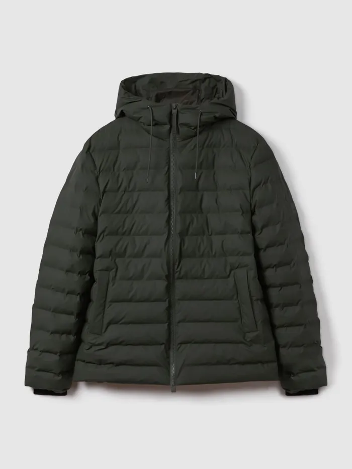 Women Reiss Coats Hooded Puffer Jacket Green