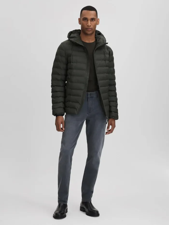 Women Reiss Coats Hooded Puffer Jacket Green