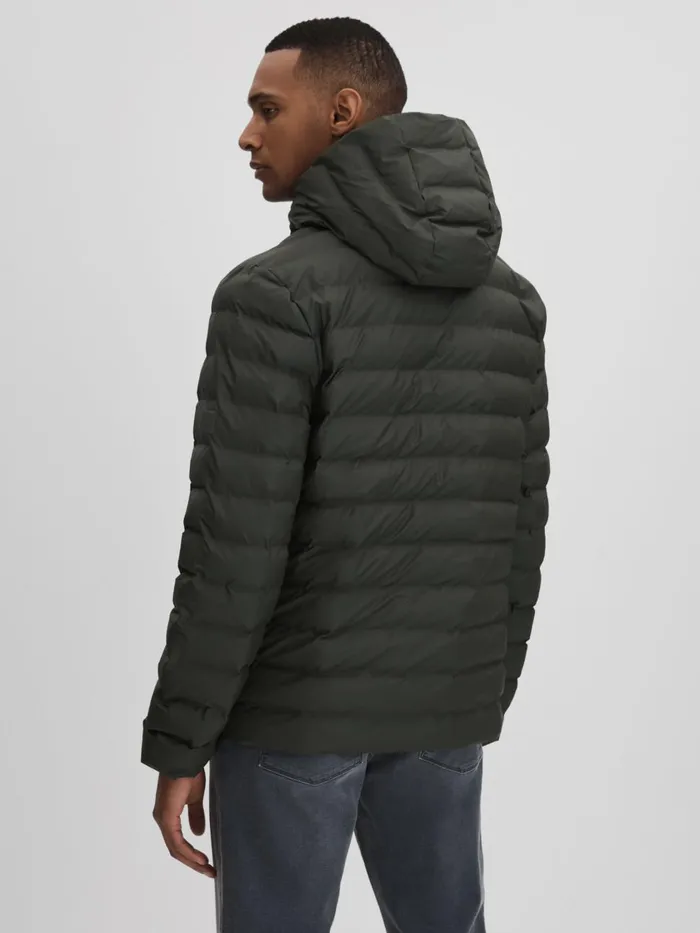 Women Reiss Coats Hooded Puffer Jacket Green