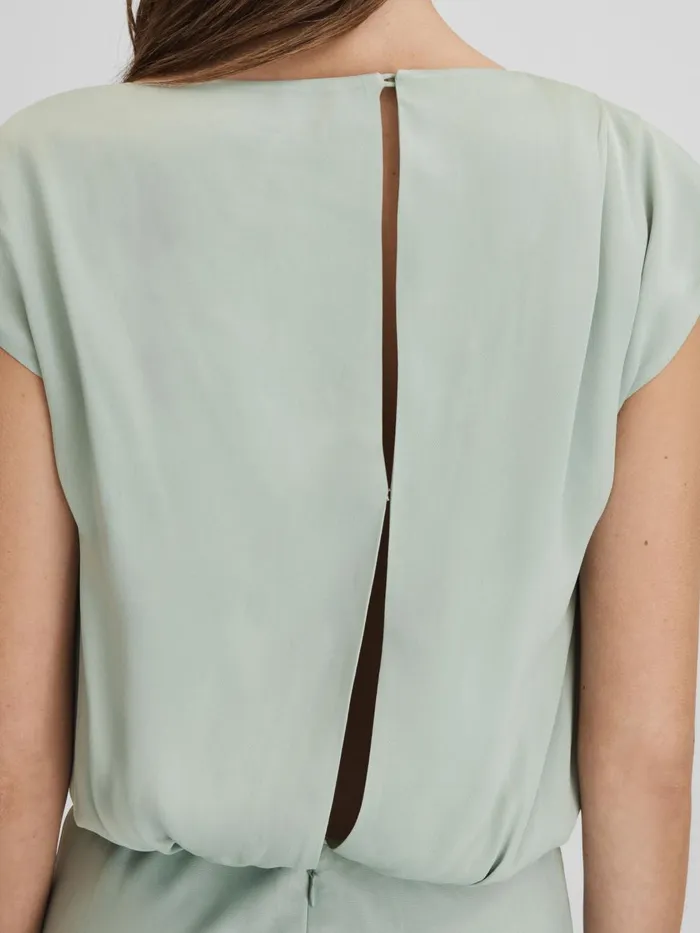 Women Reiss Dresses Rupa Draped Maxi Dress Sage