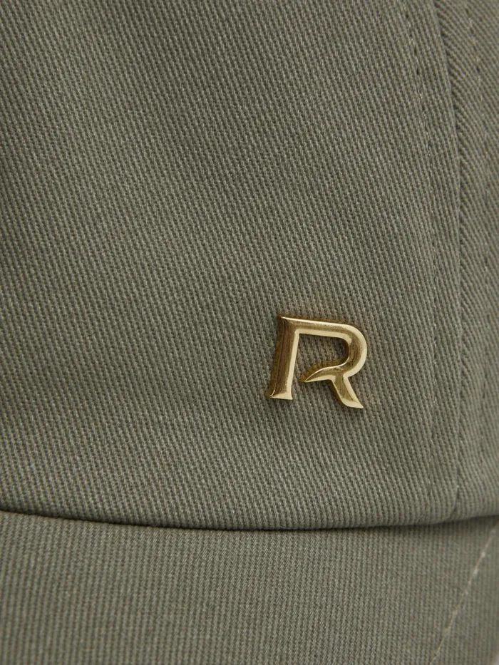Women Reiss Hats Gloves and Scarves Florence Cotton Twill Baseball Cap Khaki