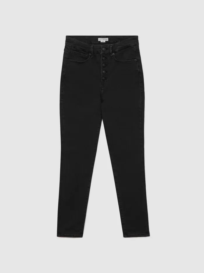 Women Reiss Jeans American Good American Always Fits Skinny Jeans Black