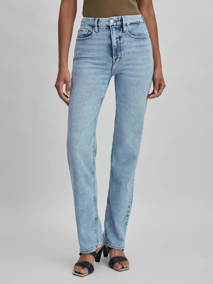 Women Reiss Jeans American Good American Straight Leg Jeans Indigo