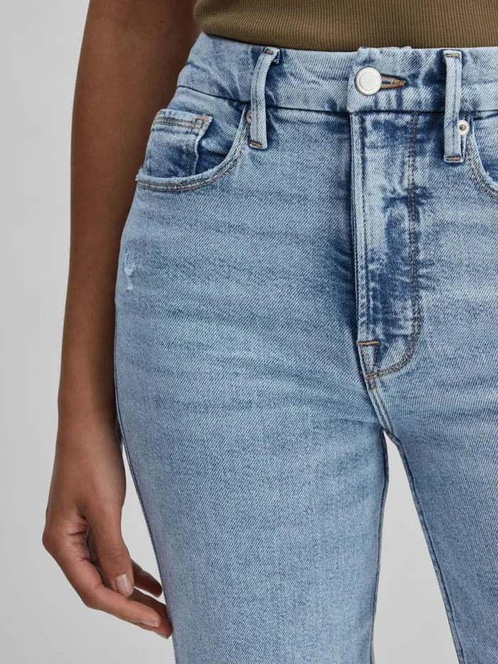 Women Reiss Jeans American Good American Straight Leg Jeans Indigo