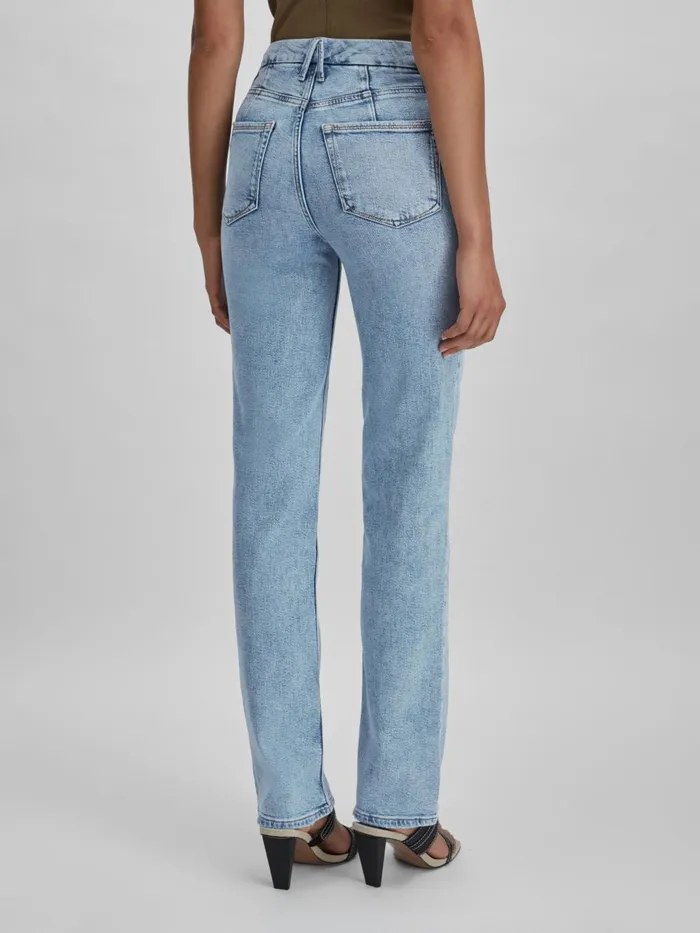 Women Reiss Jeans American Good American Straight Leg Jeans Indigo