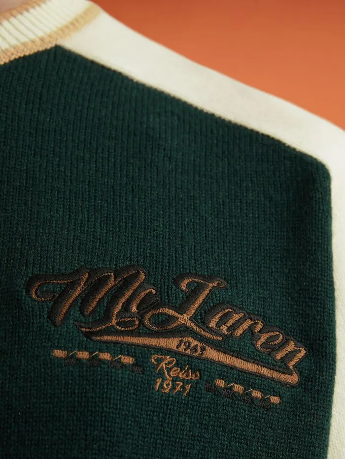 Women Reiss Knitwear F1 Wool Cashmere Cropped Jumper Bottle Greenecru