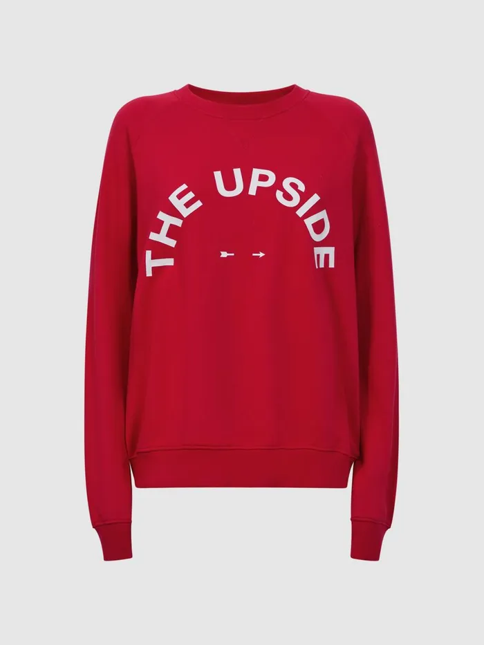 Women Reiss Knitwear Newport The Upside Crew Neck Jumper Red