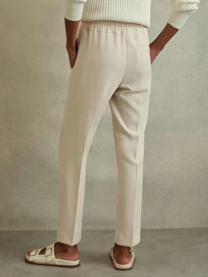 Women Reiss Pants Hailey Pull On Trousers Cream