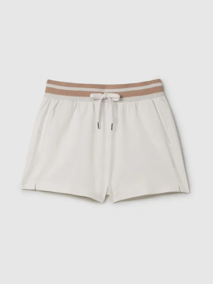 Women Reiss Shorts Lexi Striped Drawstring Waistband Shorts Minkivory