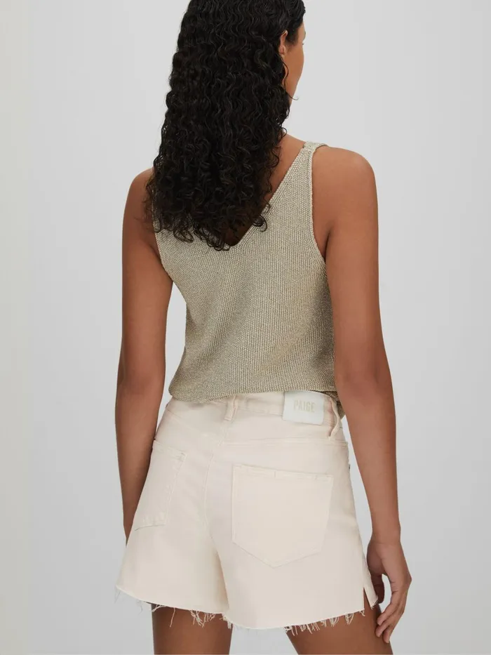 Women Reiss Shorts Raw Hem Denim Shorts Light Blonde