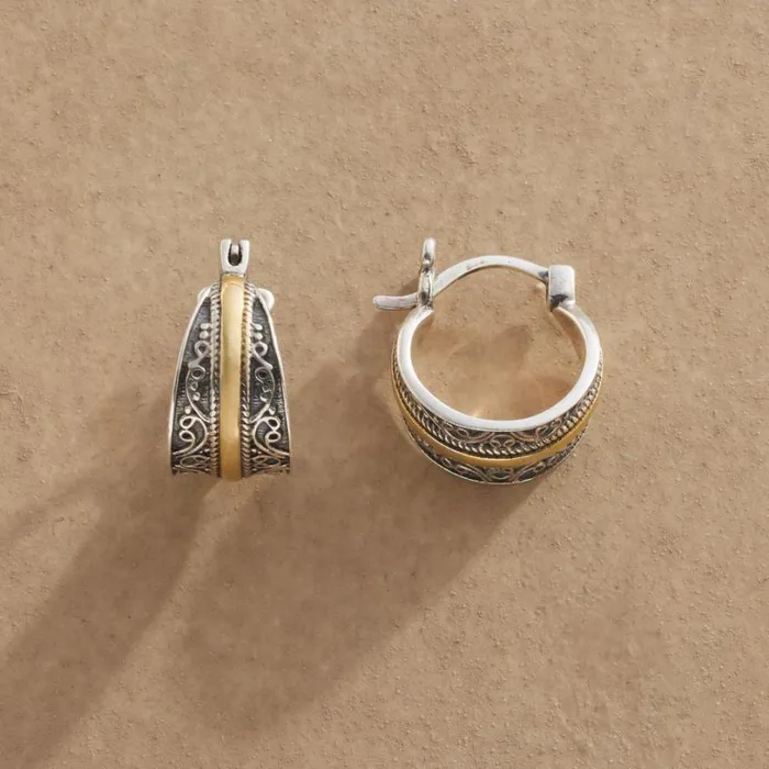 Women River Of Gold Hoops Sundance Catalog Earrings