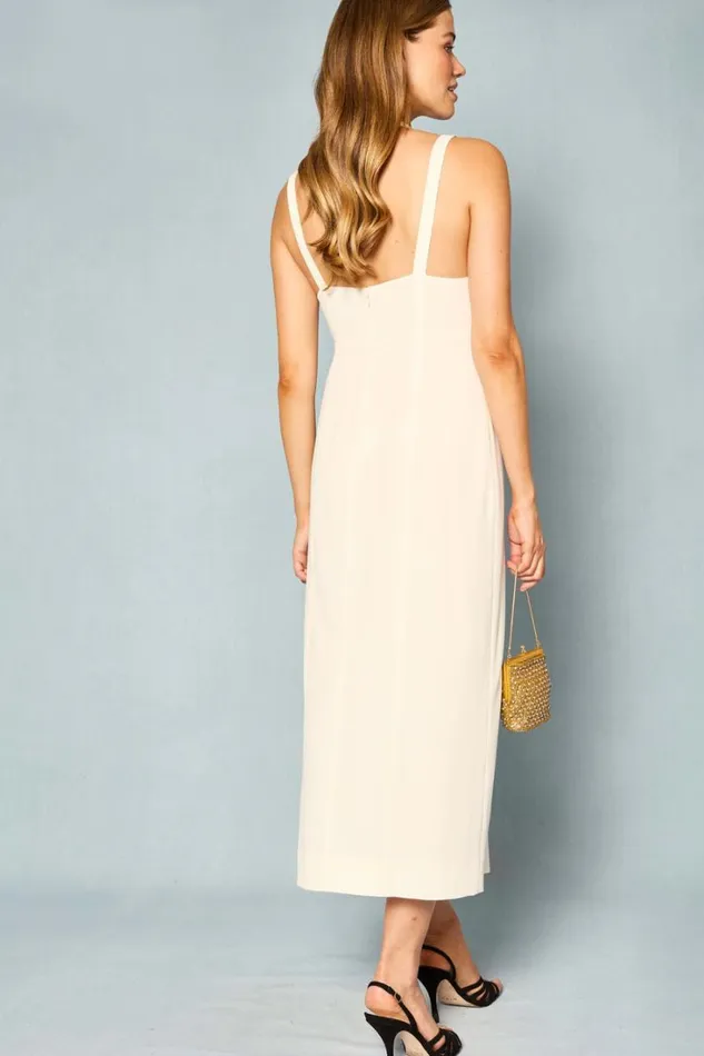 Women RIXO All Bridal Eli Midi Dress Ivory