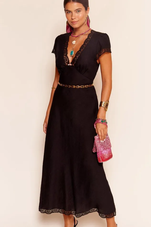 Women RIXO All Clothing Clarice Midi Dress Black