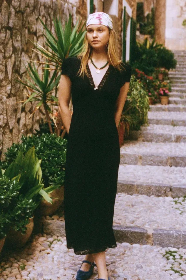 Women RIXO All Clothing Clarice Midi Dress Black