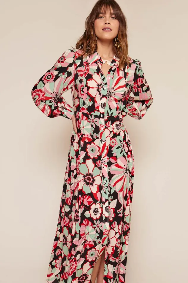 Women RIXO All Clothing Maddison Shirt Dress Parisian Daisy Multi