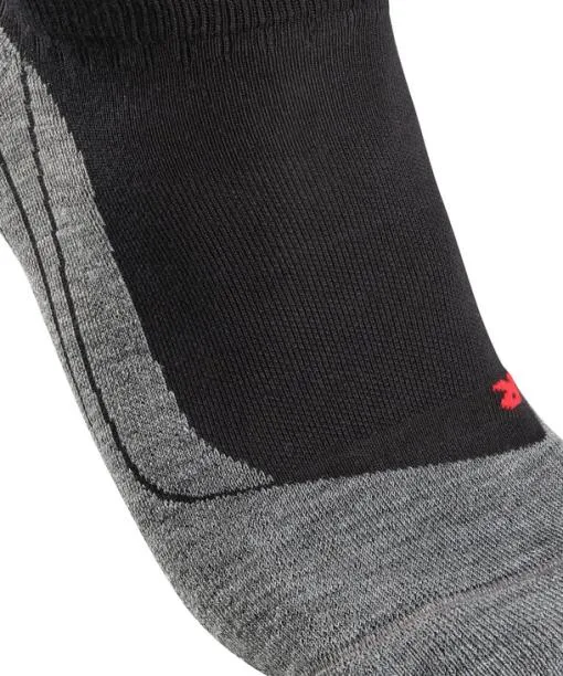 Women RU4 Endurance Invisible Women Running No Show Socks Black FALKE Running Socks
