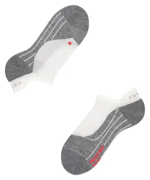 Women RU4 Endurance Invisible Women Running No Show Socks White FALKE Running Socks