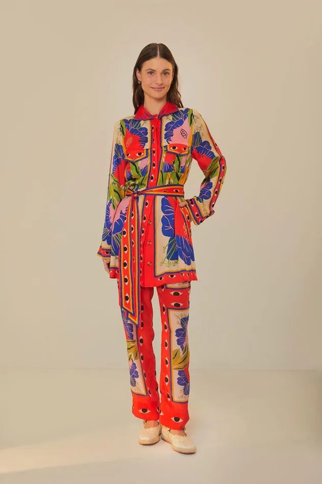 Women Sand Surreal Scarf Pajama Pants Surreal Scarf Sand FARM Rio Pants