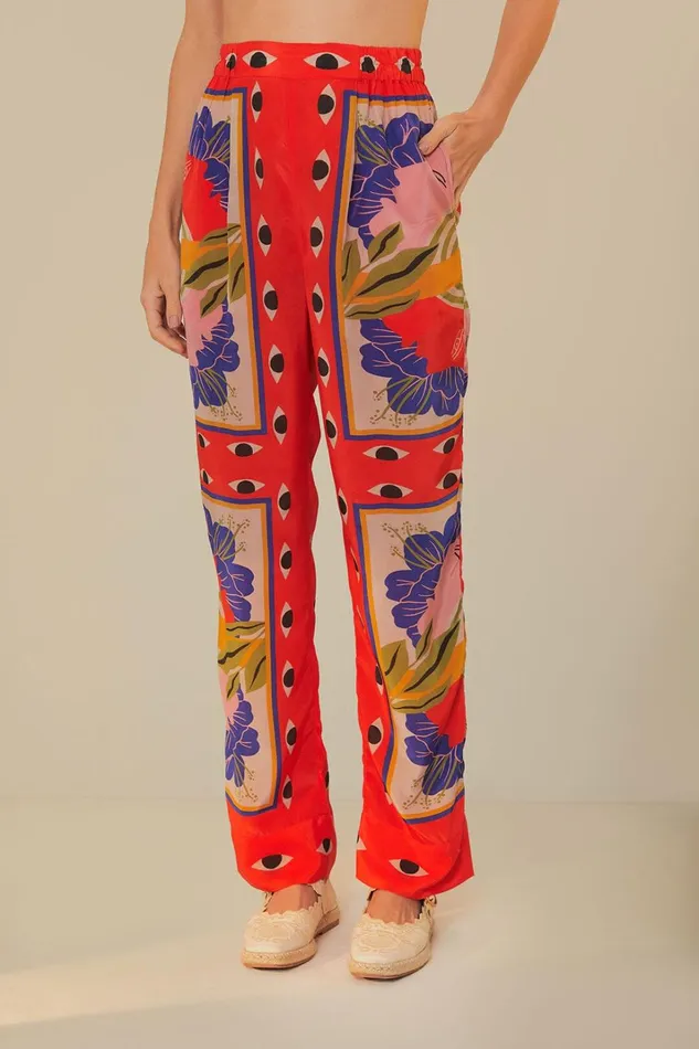 Women Sand Surreal Scarf Pajama Pants Surreal Scarf Sand FARM Rio Pants