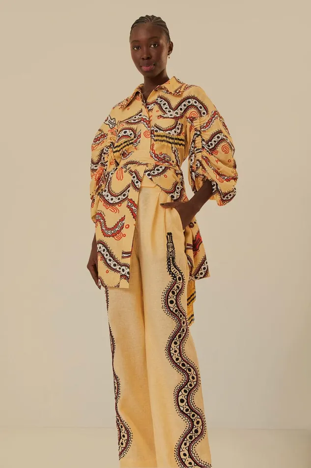 Women Sand Time Snake Pants Sand Time Snake FARM Rio Pants