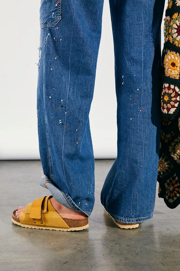 Women Sandals Free People Kyoto Soft Footbed Birkenstock Sandals Ochre