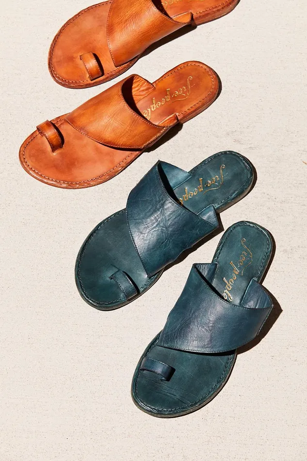 Women Sandals Free People Sant Antoni Slide Teal