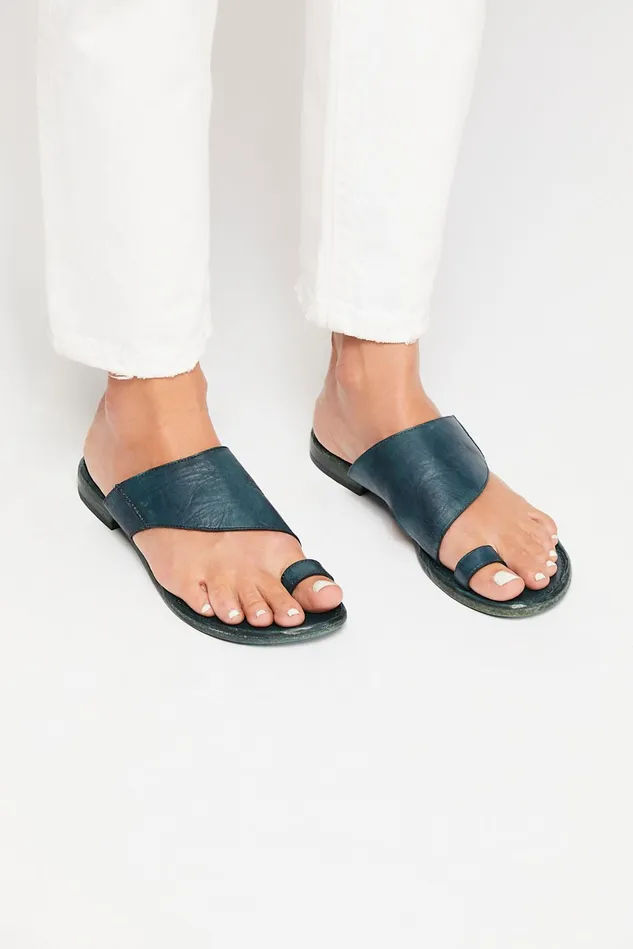 Women Sandals Free People Sant Antoni Slide Teal