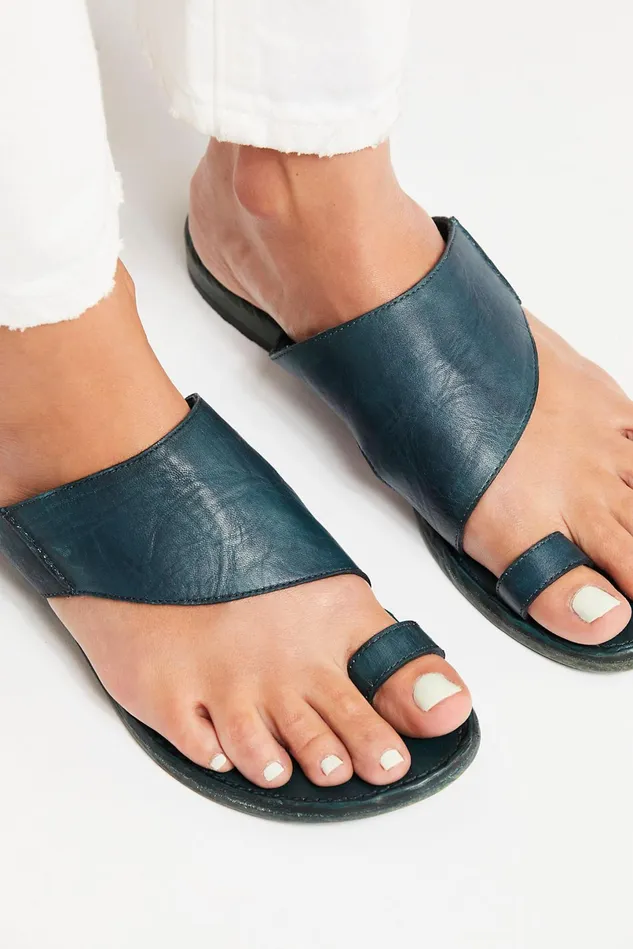 Women Sandals Free People Sant Antoni Slide Teal