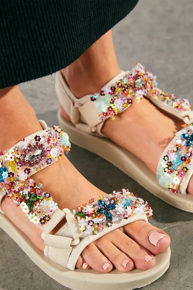 Women Sandals Free People Sun Showers Sport Sandals Beige