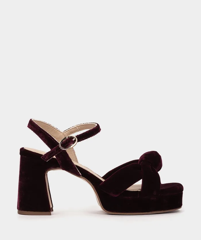 Women Santander Red 8211 Heeled Sandals Pedro Miralles