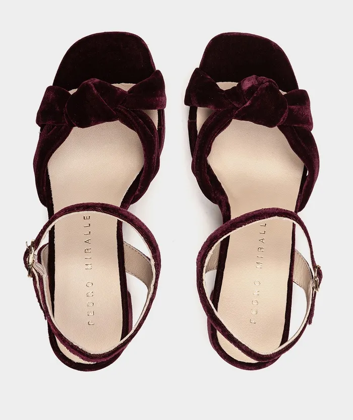 Women Santander Red 8211 Heeled Sandals Pedro Miralles