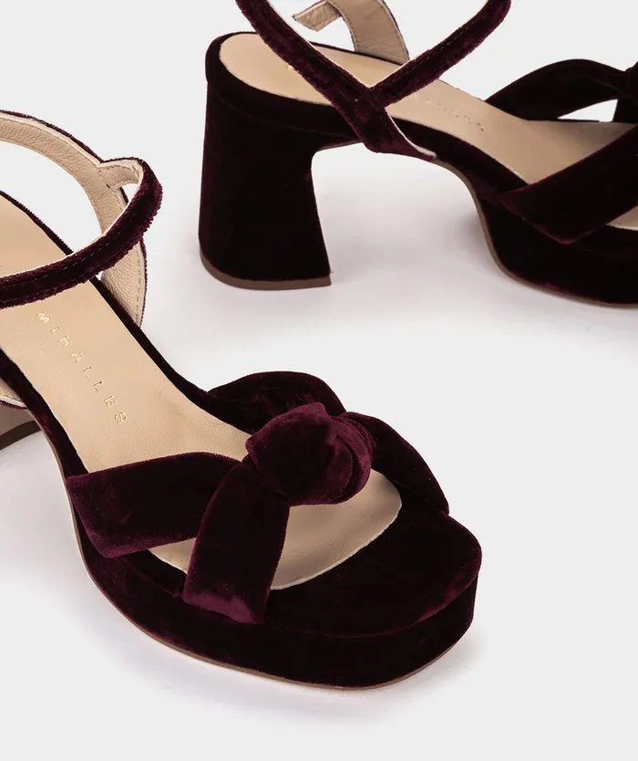 Women Santander Red 8211 Heeled Sandals Pedro Miralles