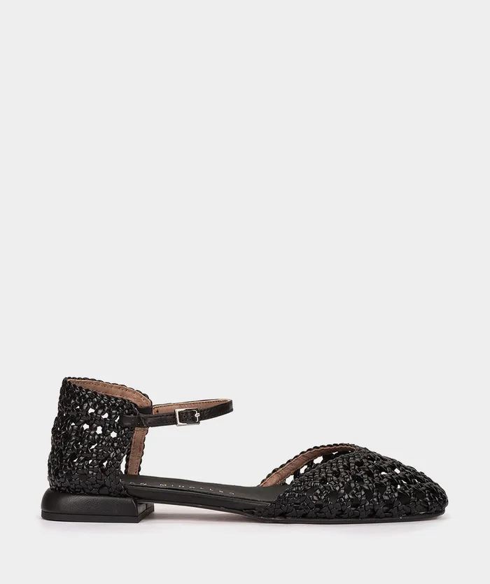 Women Santorini Black 8211 Flat Shoes Pedro Miralles