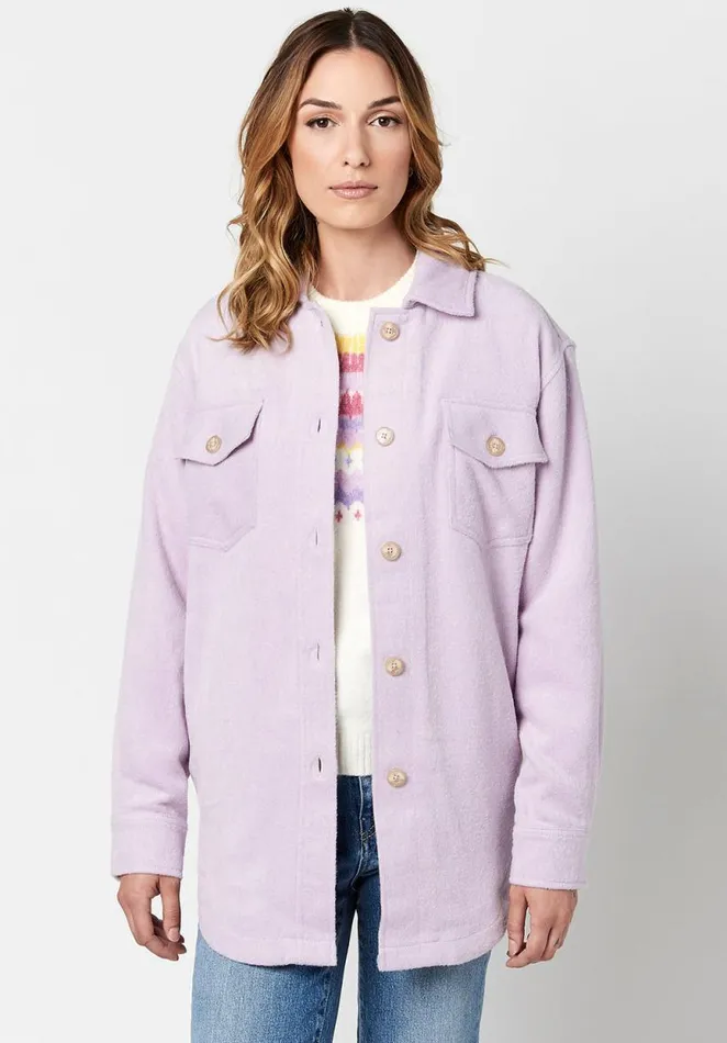 Women Savannah Woven Shacket Egret Buffalo David Bitton Jackets