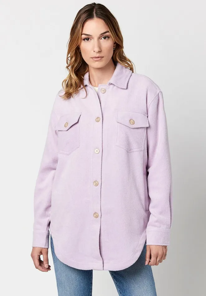 Women Savannah Woven Shacket Egret Buffalo David Bitton Jackets