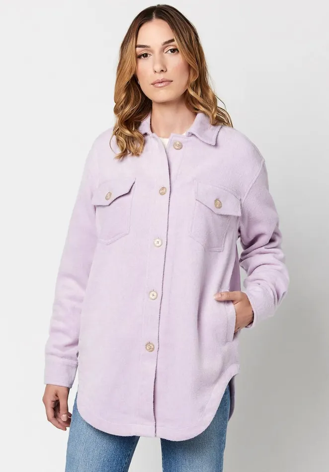 Women Savannah Woven Shacket Egret Buffalo David Bitton Jackets