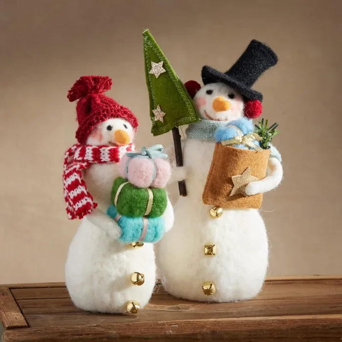 Women Savvy Snowmen Set Sundance Catalog Decor