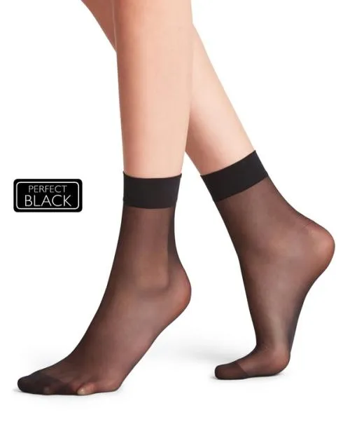 Women Seidenglatt 15 DEN Women Anklets Black FALKE Socks
