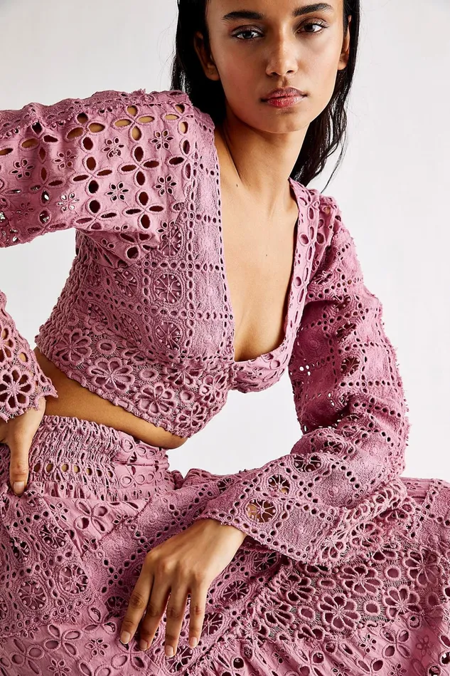 Women Sets Free People Yesenia Set Raspberry Cream